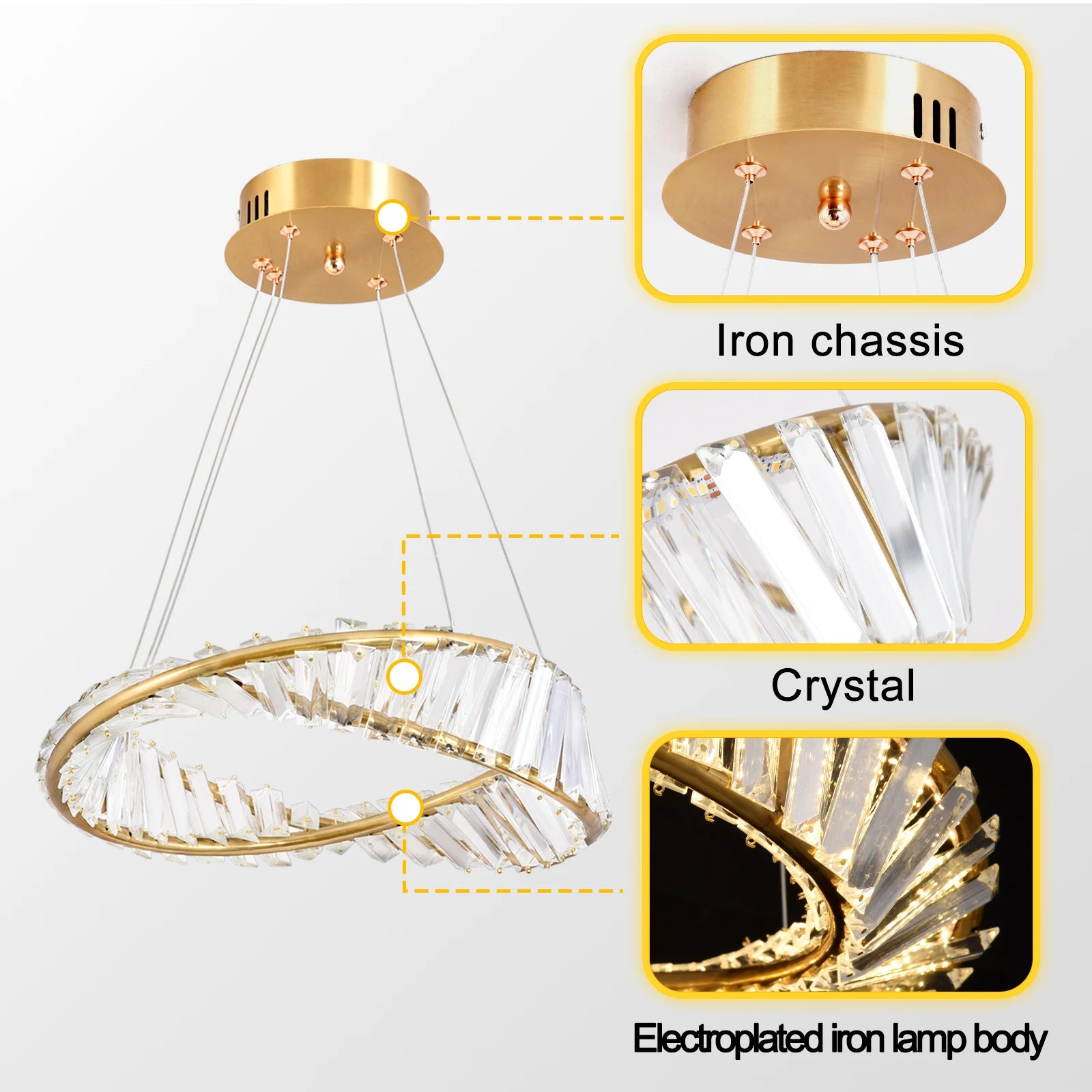 Vesperra HaloRing Chandelier