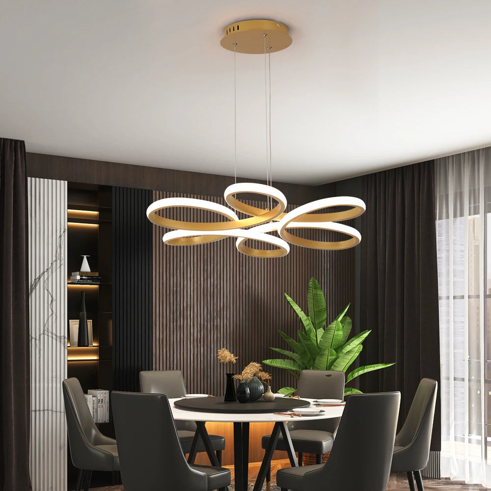 HaloBloom Loop Pendant Light