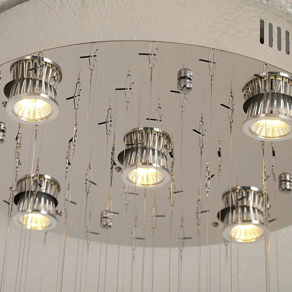 Cascade Prism Stairwell Chandelier