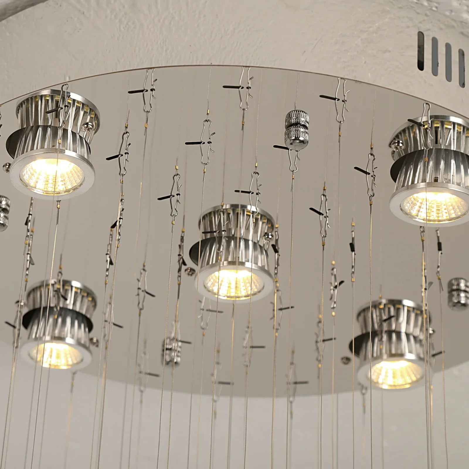 Cascade Prism Stairwell Chandelier