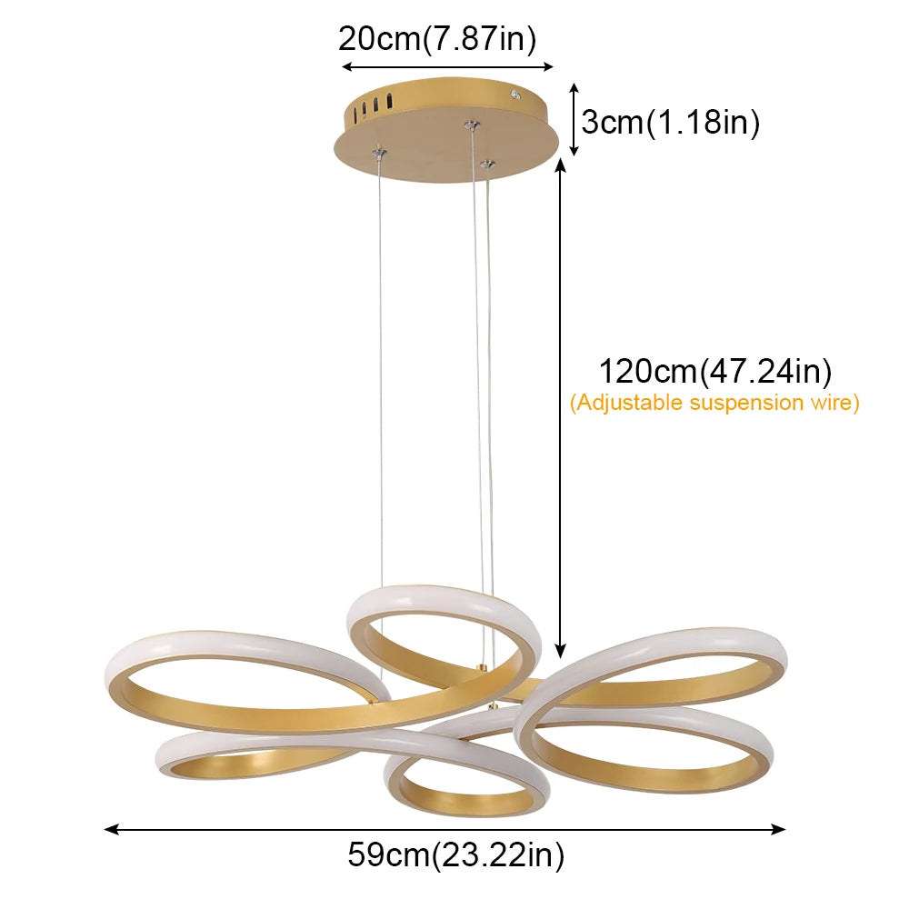HaloBloom Loop Pendant Light