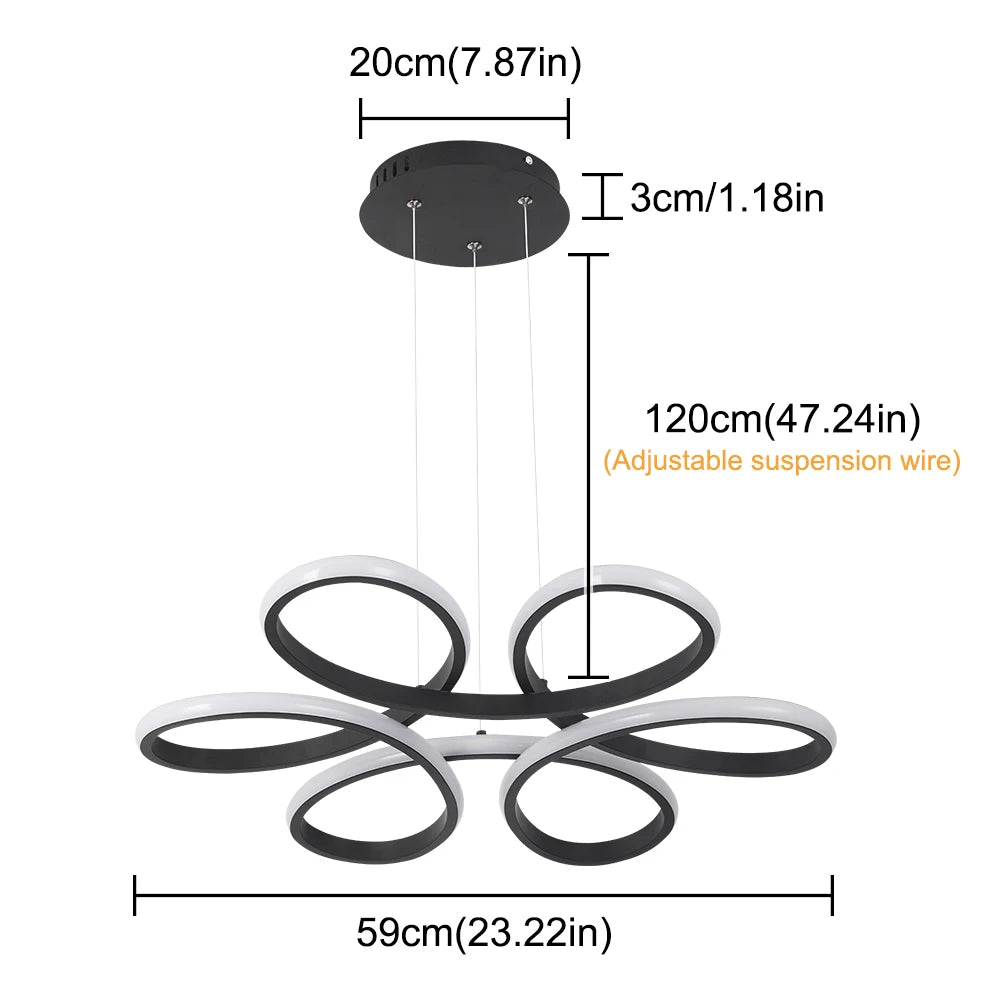 HaloBloom Loop Pendant Light