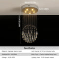 Cascade Prism Stairwell Chandelier